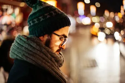 Gorro de lana tejido